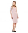 Rochie din jerse elastic gros cu decolteu in V