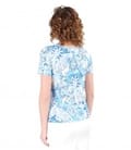 Bluza din jerse elastic imprimat cu motive florale