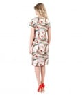 Rochie din bumbac imprimat cu motive florale