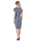 Rochie eleganta din bumbac elastic gofrat