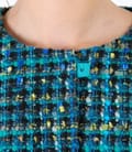 Sacou din bucle multicolor cu lana