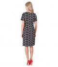 Rochie din stofa elastica imprimata cu motive geometrice