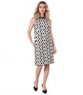 Rochie midi din stofa elastica