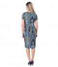 Rochie din viscoza imprimata cu motive florale