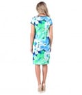 Rochie midi din bumbac imprimat cu motive florale