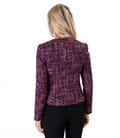 Sacou elegant din bucle multicolor cu lana