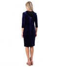 Rochie din catifea elastica cu gluga