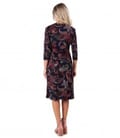 Rochie din jerse elastic gros imprimat