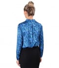 Bluza din saten imprimat cu motive florale