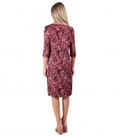 Rochie lejera din saten imprimat cu motive paisley