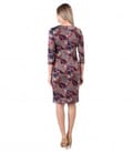 Rochie din jerse elastic imprimat cu motive florale
