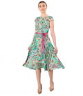 Rochie eleganta din viscoza imprimata