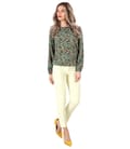 Bluza din viscoza cu patnaloni pana
