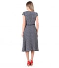 Rochie eleganta din viscoza imprimata cu motive geometrice