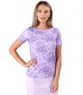 Bluza din jerse elastic imprimat cu motive florale