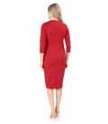 Rochie office midi din jerse elastic gros