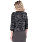 Sacou elegant din brocart elastic imprimat