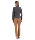 Tinuta office cu sacou si pantaloni din stofa elastica