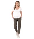 Tinuta smart/casual cu pantaloni din bumbac si bluza din jerse elastic fin