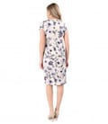 Rochie eleganta din viscoza imprimata cu motive florale