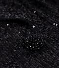 Sacou elegant din paiete metalizate negre