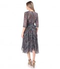Rochie din voal imprimat cu motive paisley