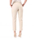 Pantaloni din bumbac elastic subtire cu buzunare pe fata