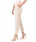 Pantaloni din bumbac elastic subtire cu buzunare pe fata