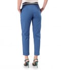 Pantaloni din bumbac elastic subtire cu buzunare pe fata