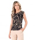 Bluza din jerse de viscoza cu animal print