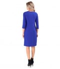 Rochie office evazata din stofa elastica