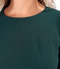 Rochie office evazata din stofa elastica