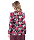 Bluza lejera din viscoza plina imprimata cu motive florale