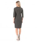 Rochie eleganta din stofa elastica groasa brocata