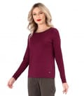 Bluza din jerse elastic cu maneci lungi