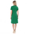 Rochie office evazata din stofa elastica