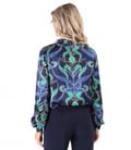 Bluza din matase naturala imprimata digital