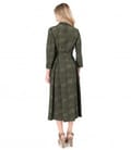 Rochie midi tip camasa din viscoza cu in