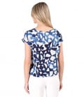 Bluza lejera din viscoza imprimata cu motive geometrice