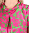 Bluza din matase naturala imprimata digital cu motive florale