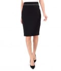 Fusta office din stofa elastica
