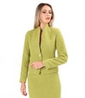 Sacou elegant din bucle cu lana si alpaca
