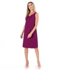 Rochie evazata tip sarafan din bucle cu viscoza si bumbac