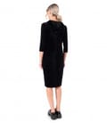 Rochie din catifea elastica cu gluga