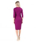 Rochie midi din jerse elastic gros