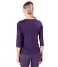Bluza din jerse elastic cu maneci 3/4