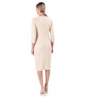 Rochie office din bucle cu viscoza si bumbac
