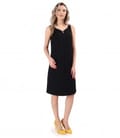 Rochie evazata tip sarafan din bucle cu viscoza si bumbac