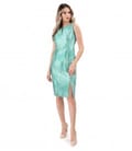 Rochie eleganta din brocart tesut cu matase