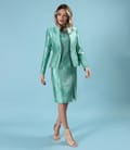 Rochie eleganta din brocart tesut cu matase